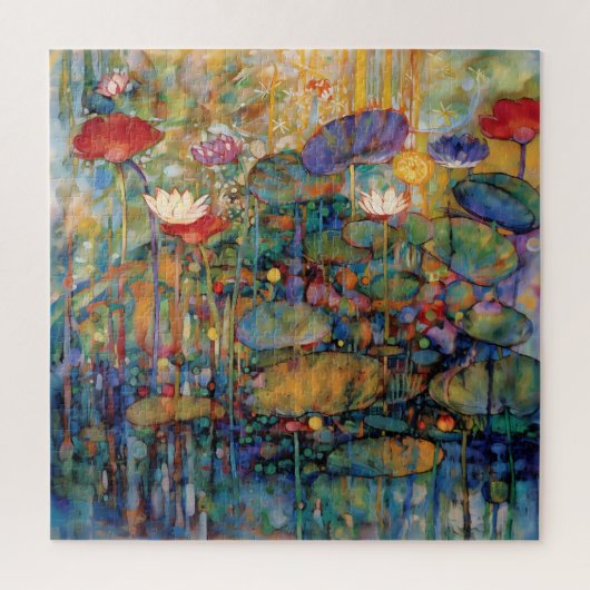 Lotus en Waterlelies Puzzel (Verticaal)
