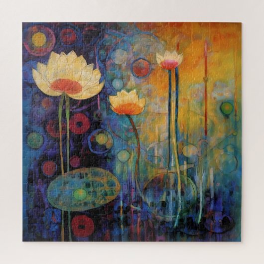 Lotus en Waterlelies Puzzel (Verticaal)