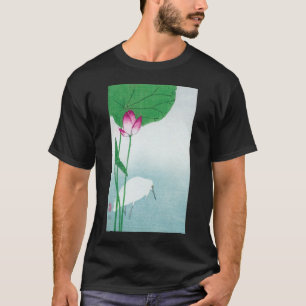 Lotus en witte reiger, Koson, Ukiyo-e T-shirt