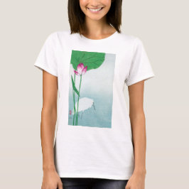 Lotus en witte reiger, Koson, Ukiyo-e T-shirt