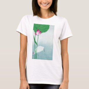 Lotus en witte reiger, Koson, Ukiyo-e T-shirt
