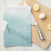 Lotus en witte reiger, Koson, Ukiyo-e Theedoek (Quarter Fold)