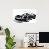 Lotus Europa Black Poster (Thuiskantoor)
