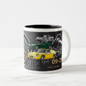 Lotus Europe 50th verjaardag Mug Tweekleurige Koffiemok (Voorkant rechts)