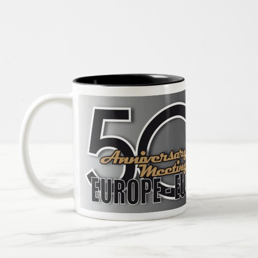 Lotus Europe 50th verjaardag Mug Tweekleurige Koffiemok (Links)