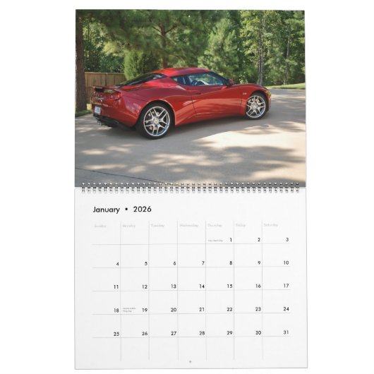 Lotus Evora 2011 Kalender (Jan 2026)