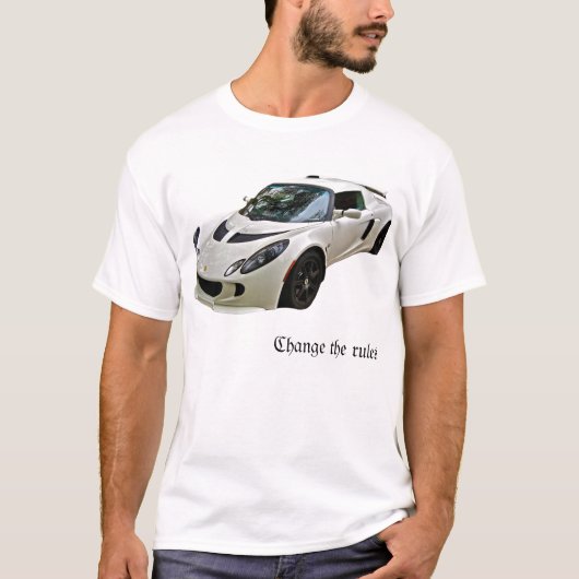 Lotus Exige - verander de regels - T-Shirt (Voorkant)