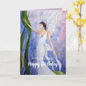 Lotus Fairy beroemd gemaakt door Farida Greenfield Kaart (Gele Bloem)