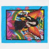 Lotus Fairy Chinese Waterdraak Fleece Deken (Voorkant (Horizontaal))