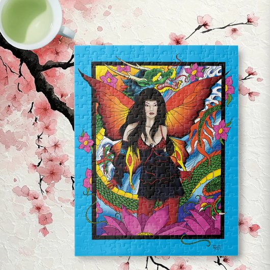 Lotus Fairy Chinese Waterdraak Legpuzzel