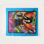 Lotus Fairy Chinese Waterdraak Wandkleed (Voorkant (horizontaal))