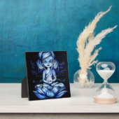Lotus Fairy Meditation Fantasy Art Plaque Fotoplaat (Insitu)