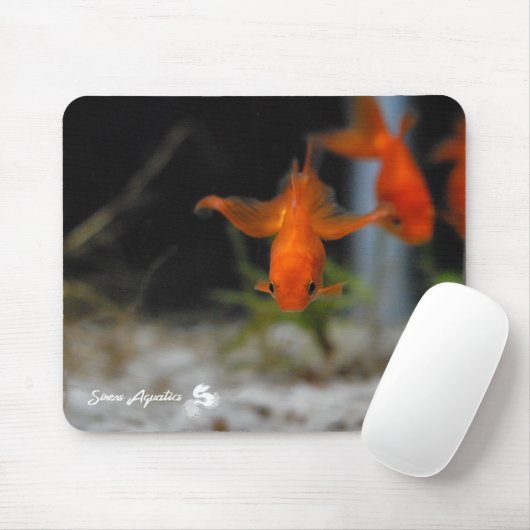 Lotus Fantail Oranje Goldfish Mousepad Muismat (Met muis)