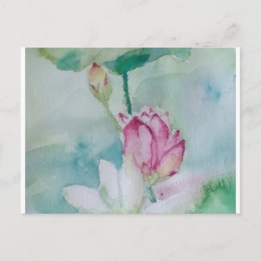 lotus feestdagenkaart (Voorkant)