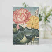 Lotus Fine Art Bedankkaart (Staand voorkant)