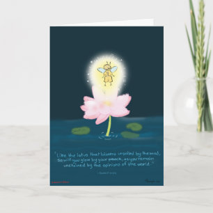 Lotus Firefly-Wenskaart Kaart
