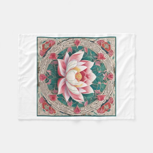 lotus fleece deken (Voorkant (Horizontaal))