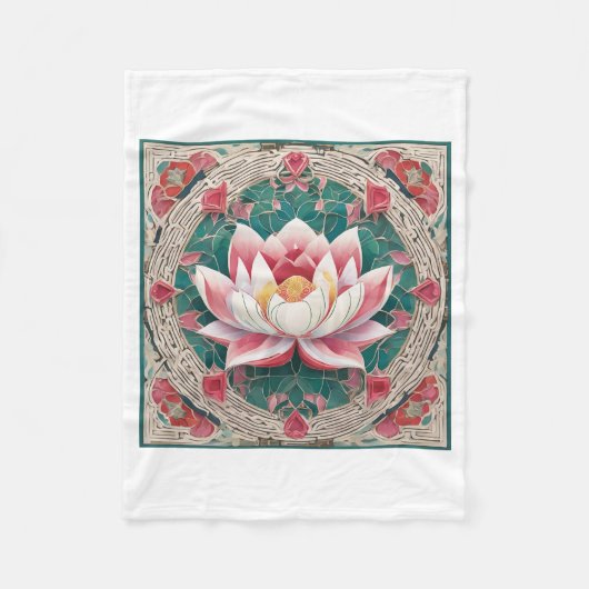 lotus fleece deken (Voorkant)