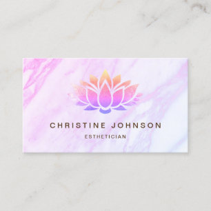 Lotus floral logo visitekaartje