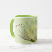 Lotus Floral Waterlelie Botanische Namaste Pastel Mok (Voorkant links)