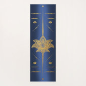 Lotus flower 7 gouden chakras yogamat (Achterkant)