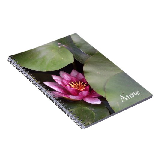 Lotus flower - Aangepaste naam Notitieboek (Rechterzijde)