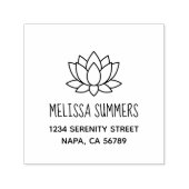 Lotus Flower-adres Zelfinktende Stempel (Design)