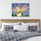 Lotus Flower and Blue Sky II Canvas Afdruk (Insitu (Slaapkamer))