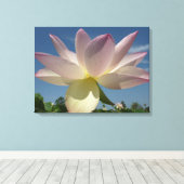 Lotus Flower and Blue Sky II Canvas Afdruk (Insitu (Houten vloer))