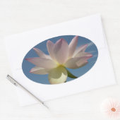 Lotus Flower and Blue Sky II Ovale Sticker (Envelop)
