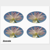 Lotus Flower and Blue Sky II Ovale Sticker (Vel)
