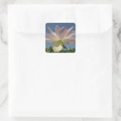 Lotus Flower and Blue Sky II Vierkante Sticker (Tas)
