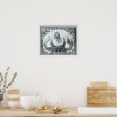 "Lotus Flower" Art Nouveau door Fidus Poster (Keuken)