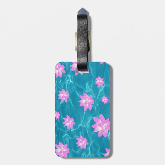 Lotus Flower Bagagelabel (Achterkant verticaal)