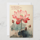 Lotus Flower Bedankkaart (Voorkant)