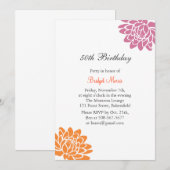 Lotus Flower Birthday Invitation Kaart (Voorkant / Achterkant)