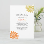 Lotus Flower Birthday Invitation Kaart (Staand voorkant)