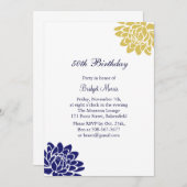 Lotus Flower Birthday Invitation Kaart (Voorkant / Achterkant)
