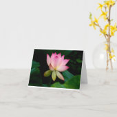 Lotus Flower - Blank gevouwen Kaart (Gele Bloem)