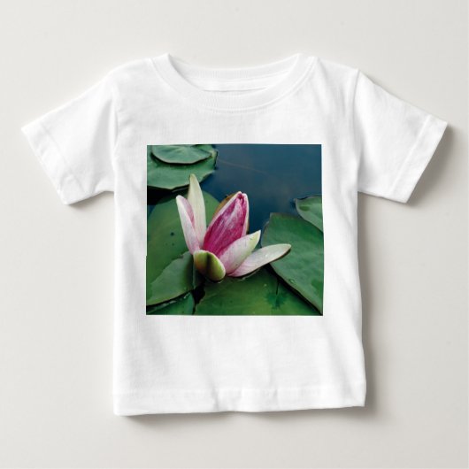 Lotus Flower Blossom Baby Jersey T-shirt, wit (Voorkant)