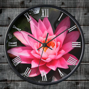 Lotus Flower Blossom, Meditation, Floral Clock Ronde Klok