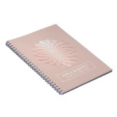 Lotus Flower Blush Roos Gold Yoga Wellness Notitieboek (Rechterzijde)