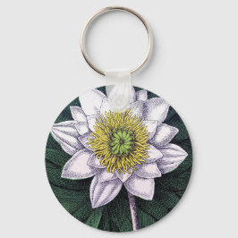  Lotus Flower Botanical Sleutelhanger