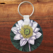  Lotus Flower Botanical Sleutelhanger (Voorkant)