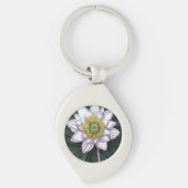  Lotus Flower Botanische Sleutelhanger (Voorkant)