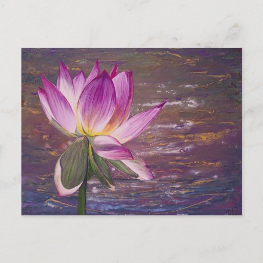 Lotus Flower Briefkaart (Voorkant)