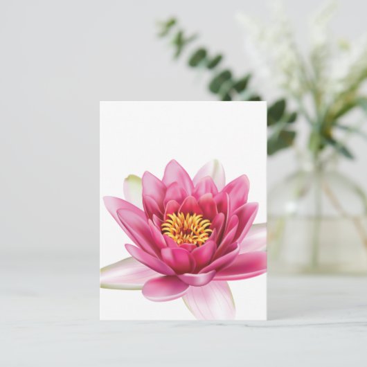 Lotus Flower Briefkaart (Staand voorkant)