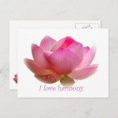 Lotus Flower Briefkaart (Voorkant / Achterkant)