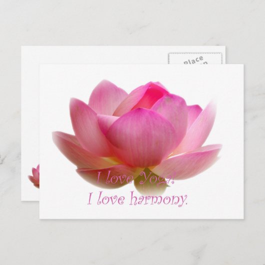 Lotus Flower Briefkaart (Voorkant / Achterkant)