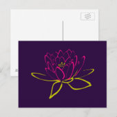 Lotus Flower Briefkaart (Voorkant / Achterkant)